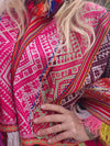 Vintage poncho with fringes