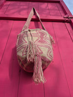 Wayuu Mochila • MEDIUM • lilac/baby pink