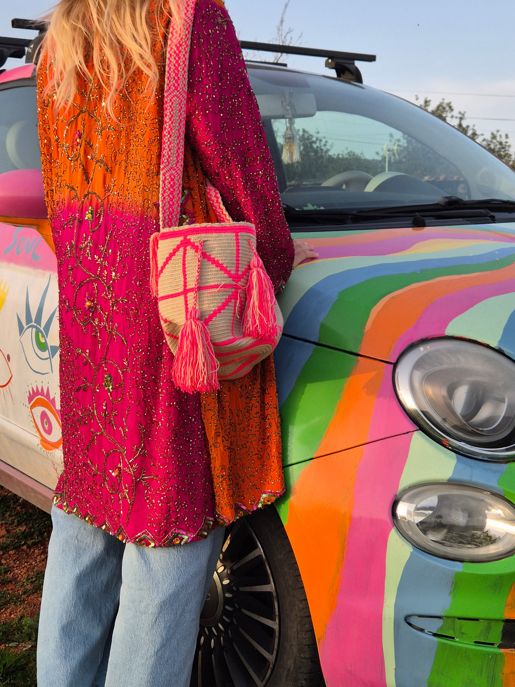 Wayuu Mochila • MEDIUM • pink