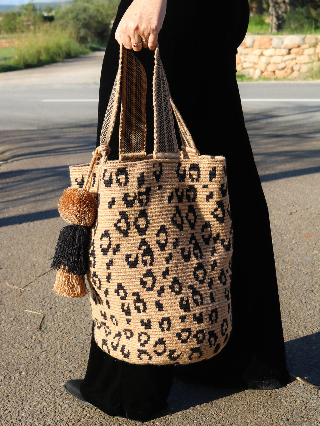ショルダーバッグ wayuu bag large size WAYUU XL BAG • Panther – fairiaibiza