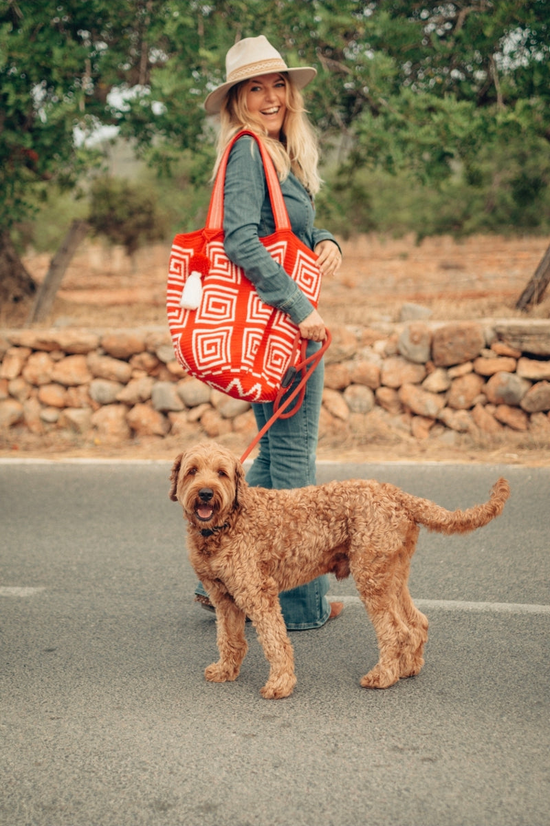 SUSU XL BAG • LABYRINTH in RED