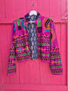 Colourful jacket • Pink Peacock • XS/S/M