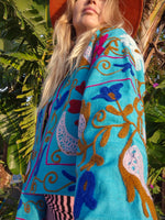 Colourful jacket • Suzani in Bright Light Blue • XS/S/M