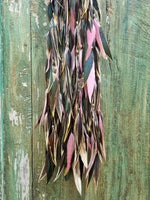 Soft Pink and mixed natural Feather (hair) clip • long