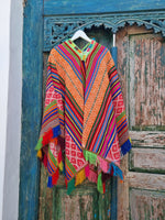 Vintage poncho • multicolor