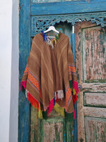 Vintage poncho • brown